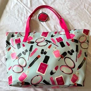 Marvellous Make Up Tote Pink/Grey NWT